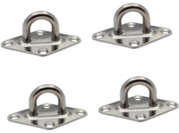 Fecho De Porta Doitool Em Aço Inoxidável Com Formato Losango, Conjunto De 4 Peças, Mecanismo De Travamento Deslizante