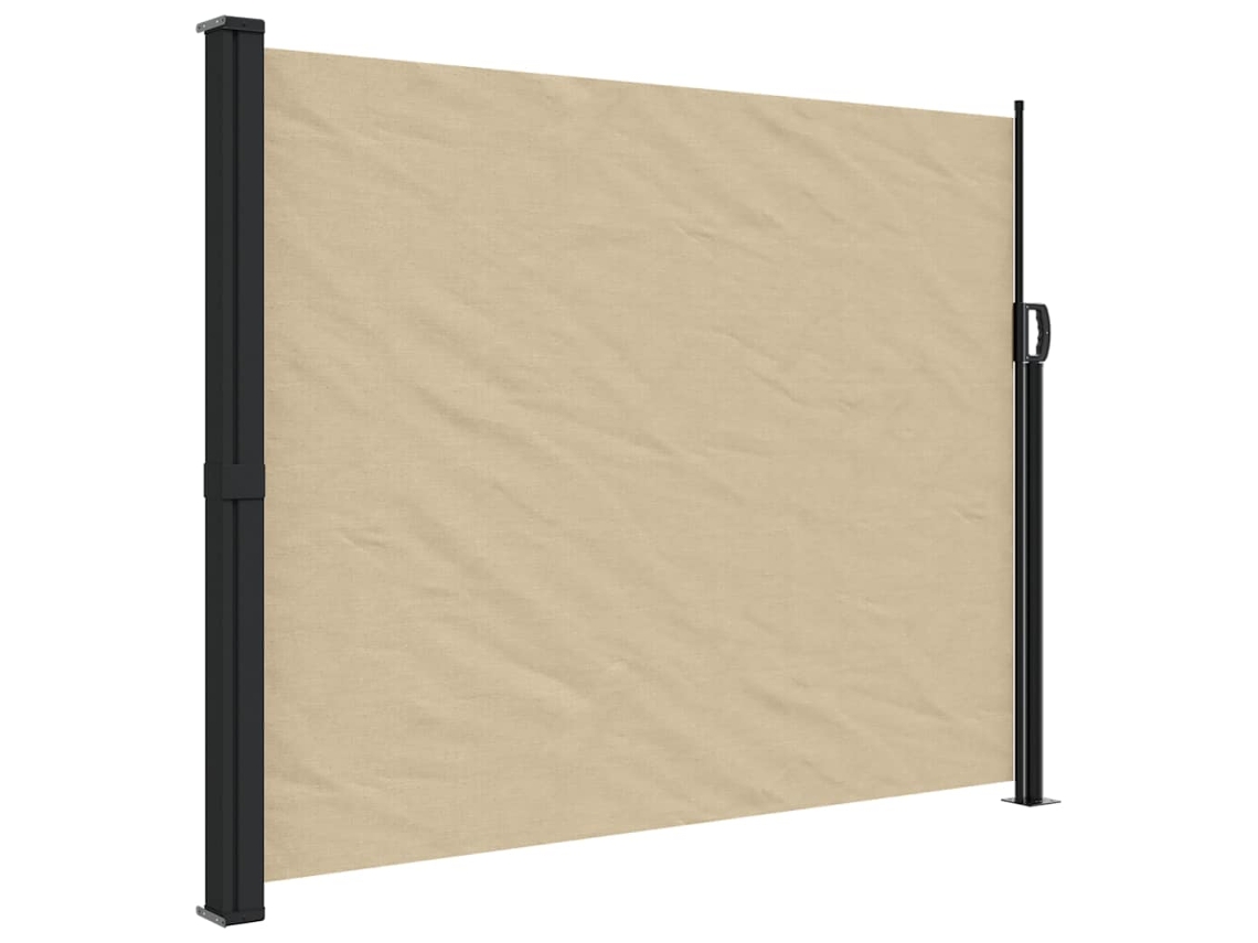 Retractable Side Awning, Retractable Side Awnings Vidaxl Bege Poliéster (160 X 500 Cm)