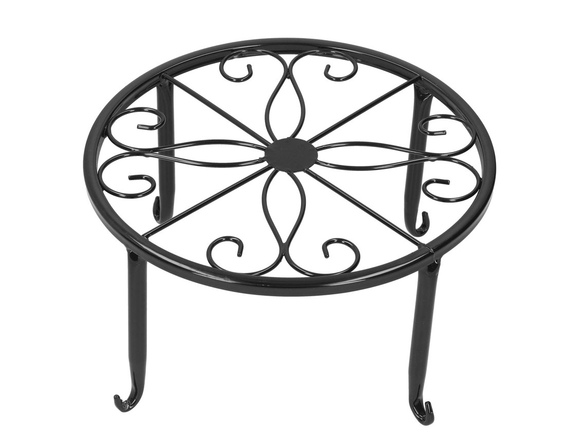 Suporte De Ferro Forjado Para Vasos Decorativos Exibição E Decoração
