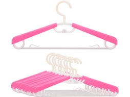 Conjunto De 10 Cabides Roupa Ajustáveis E Expansíveis Em Abs, Que Economizam Espaço E Organizam As Roupas No Dia A