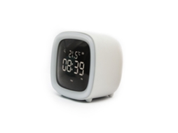 Despertador Digital Com Temperatura, Luz, 12/24h, Infantil, Cinza Dureforward