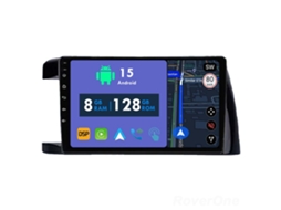 Auto Rádio Carro Bluetooth Autoradio 8GB RAM 128G ROM CarPlay Navegação GPS Ecrã Táctil RoverOne para Toyota Wish XE10 2003-2009  