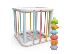 Mali brinquedo Sensorial Montessori Bebê: Reconhecimento de Cores e Formas, Desenvolvimento Motor