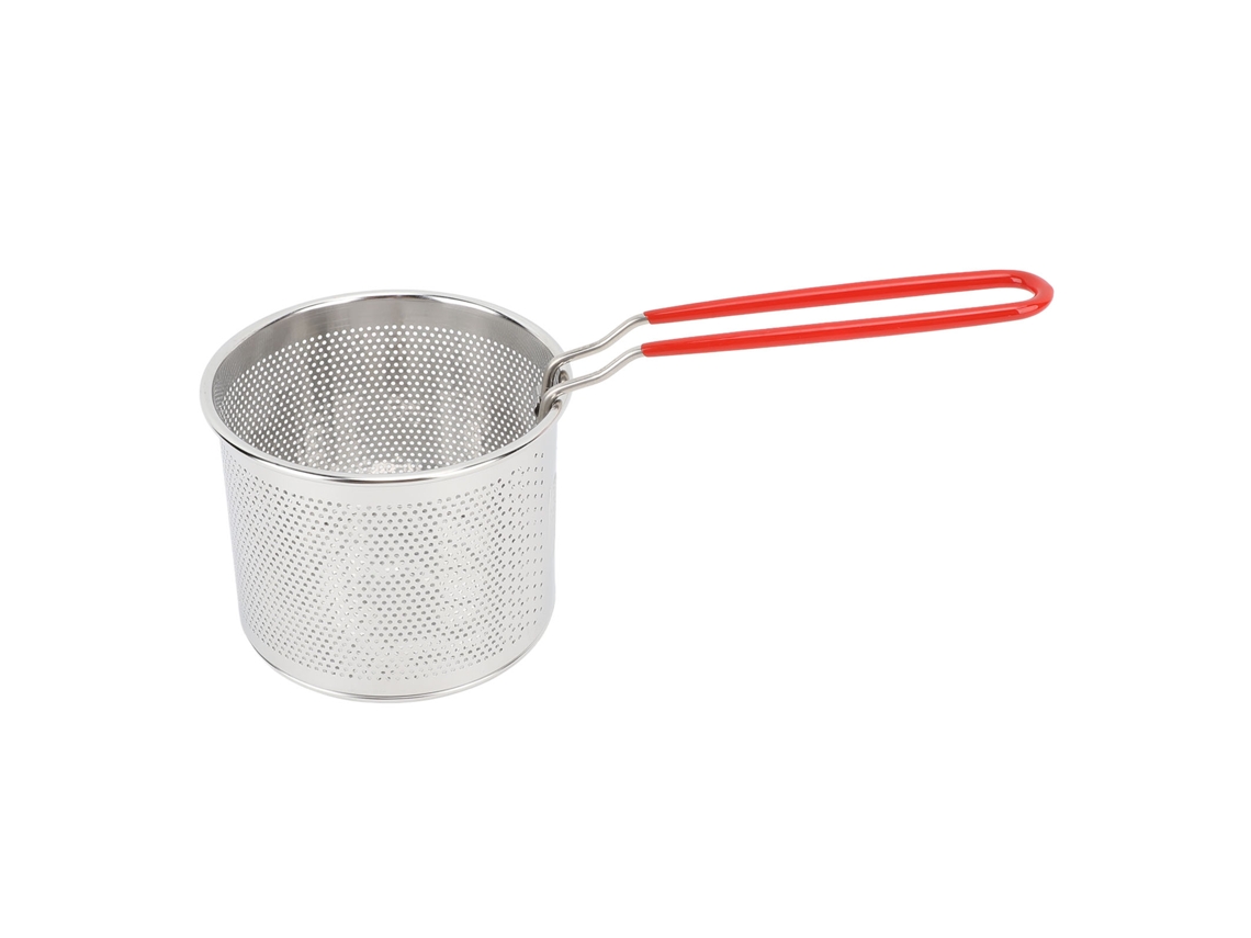 304 Aço Inoxidável Cesta De Batatas Fritas Multifuncional Resistente A Altas Temperaturas Redonda Cesta De Fritura Profunda Rede Utensílio De Cozinha