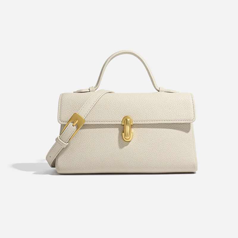 Bolsa Feminina Nova (marrom Claro), Bolsa De Ombro Em Couro Legítimo De Alta Qualidade.