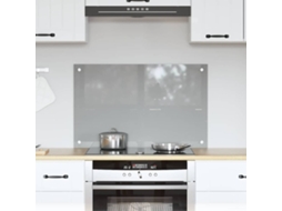 Vidaxl Painel De Cozinha Cinzento-claro 80 X 50 Cm Vidro Temperado