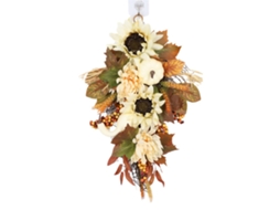 Laxiscreed Guirlanda De Outono Com Abóbora Branca Para Decoração De Halloween E Ambiente Festivo