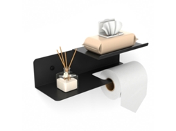 Porta-papel higiênico com bandeja dupla para papel higiênico molhado, BRILVIBERA Copo sanitário de parede