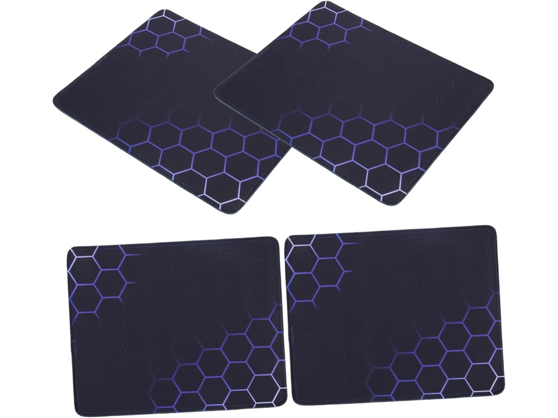 Conjunto De 4 Tapetes De Rato Antiderrapantes, Tapete De Mesa Com Padrão, Para Uso No Escritório.