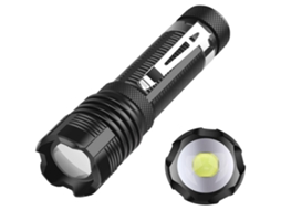 Super Bright Xhp50 500 Lumens Led Mini Lanterna Leve Pequena Poderosa Lanterna De Bolso Militar 5 Modos De Luz Foco Ajustável Preto Yunzii