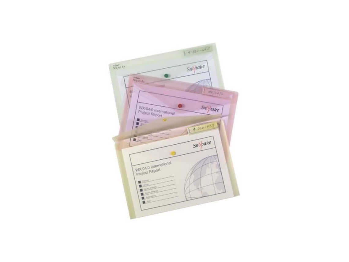 Snopake Polyfile Valisette A5 Para 75 Folhas Paisagem Claro (pack De 5)
