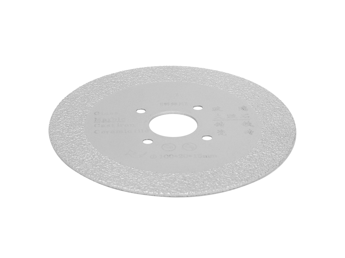Disco de serra diamantado de bronze para corte e polimento de mármore e cerâmica, 100x20x15mm