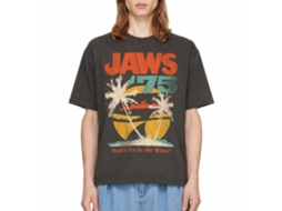 Rockinstone Jaws Movie Jaws75 Solid Smoke Adult T-shirt Size:xl