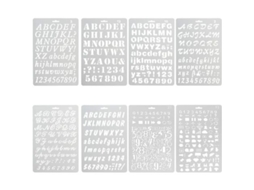 Reutiliza Premium Premium Mylar Stencils, Letras De Alfabeto Artesanato E Decoração, Formato Flexível Para Reduzir O Risco De Quebra De Liberdade Cria
