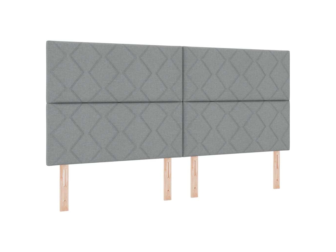Cabeceira Cinzento claro 200 Cm Tecido MAISON EXCLUSIVE