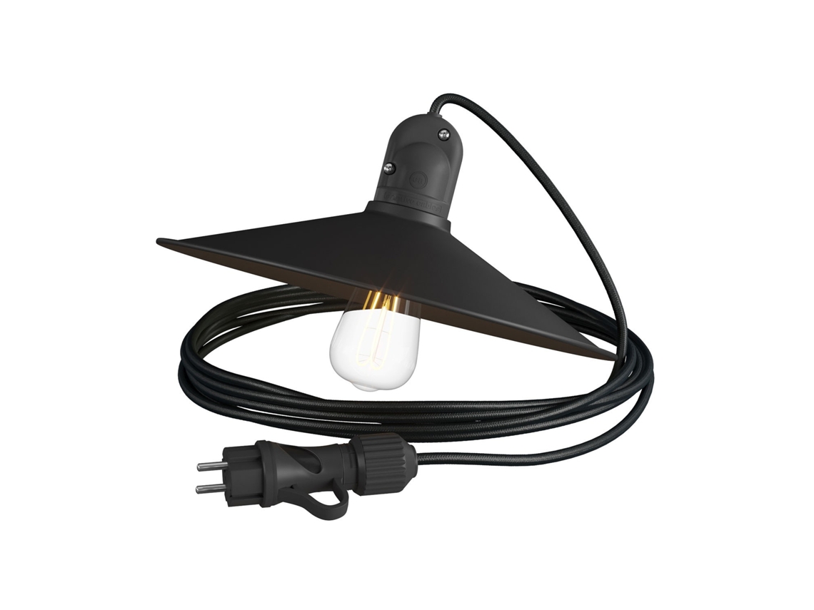 Candeeiro Suspenso para Exterior Ip65 Snake Eiva Creative-Cables Psenesm04Pam13Vno Preto LEDKIA