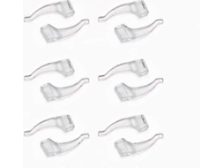 Cómodas Gafas de Silicone Antideslizantes Ganchos para as Orejas Acessórios 6 Pares GOKOCO (transparentes)
