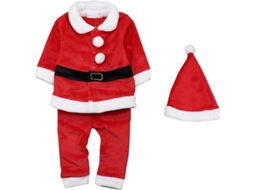 Fantasia De Papai Noel Para Meninos E Meninas, Roupa De Festa Com Chapéu, Vestuário
