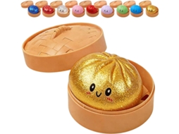 Brinquedo Antistress Gigante De Retorno Lento Dumpling Brilhante - Dourado - Tommy01