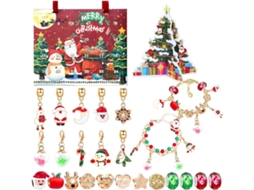 Kit De Contagem Regressiva De 24 Dias Com Miçangas, Kit Para Fazer Bijuterias Para Festas, Casa