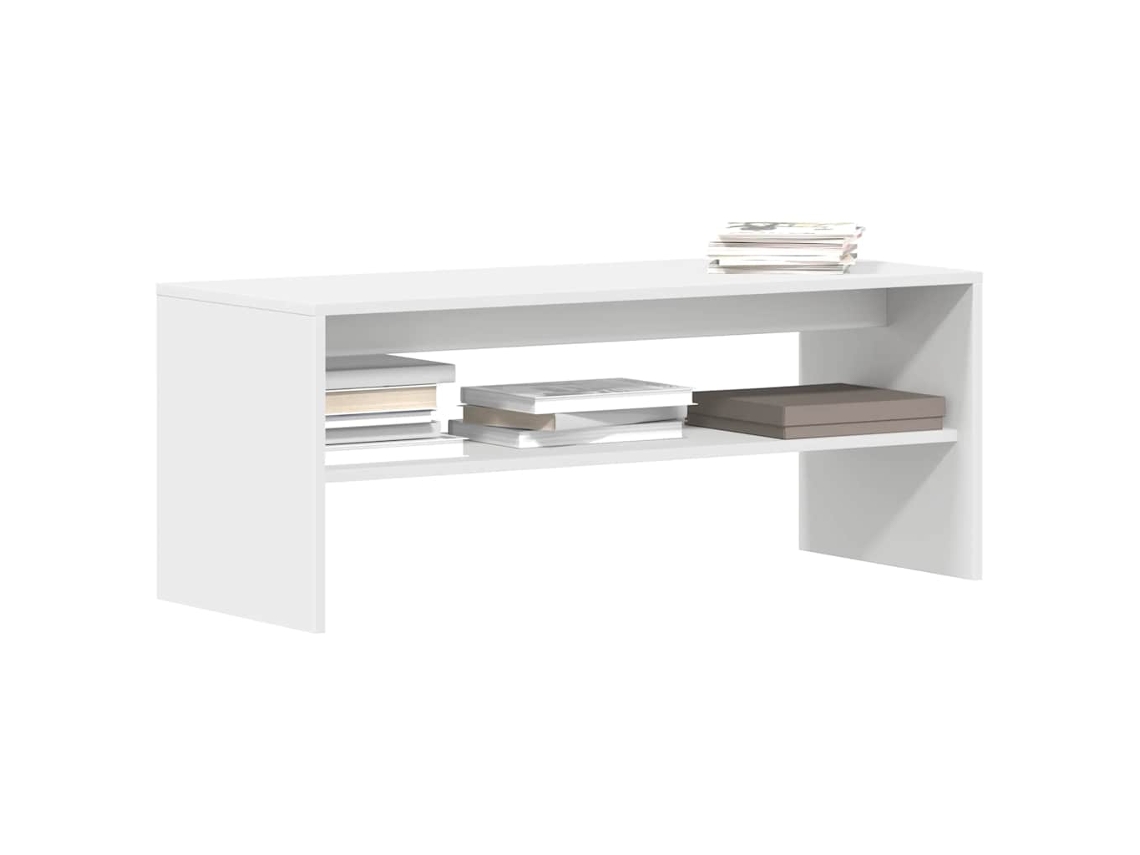 Vidaxl Móvel de Tv 100x40x40 Cm Contraplacado Branco