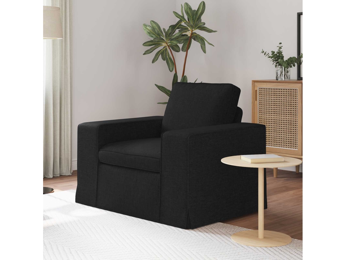 Vidaxl Sofá Preto 103 X 80 X 82 Cm Tecido