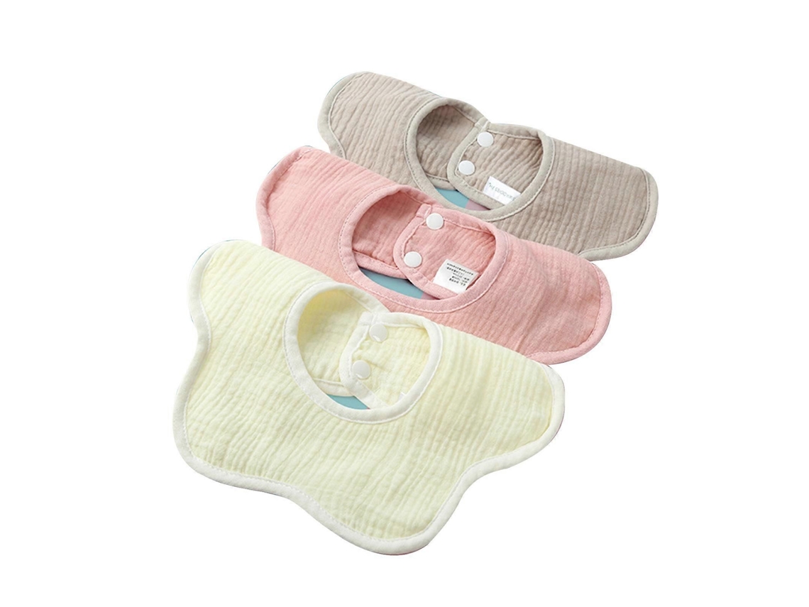 Babador De Gaze E Algodão Para Bebês Recém-nascidos, Babador Para Dentição, Babador Bandana Com Estampa De Flor, Pano De Arrotar De 6 Camadas, Ba