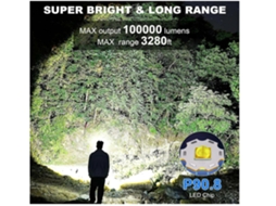 Led Headlamp T80 1 Recarregável Foco Ajustável Preto Yunzii