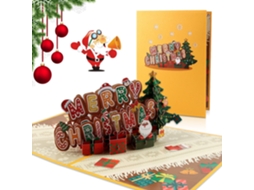 X Cartões De Felicitações Tridimensionais De Natal 3d, Cartões De Natal Aquaforge