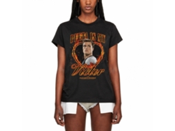 Rockinstone Hunger Games Peeta Is My Victor Black T-shirt Size:l