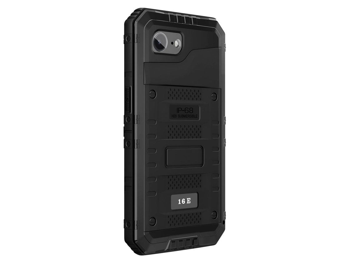 Avizar Capa Para Iphone 16e Em Silicone Impermeável Ip68 E Antichoque Preto