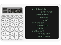 Calculadora De 10 Dígitos Com Visor Lcd E Bloco De Notas Apagável Para Escritório E Escola. Gokoco