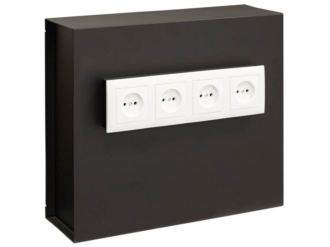 Socket Caja Fuerte Camuflada Tras Placa De Enchufes, Para Empotrar En Pared Arregui
