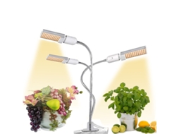 Lurelia Lâmpada Led Para Plantas 50 W, 100 Leds, Espectro Completo, Com Temporizador, Usb