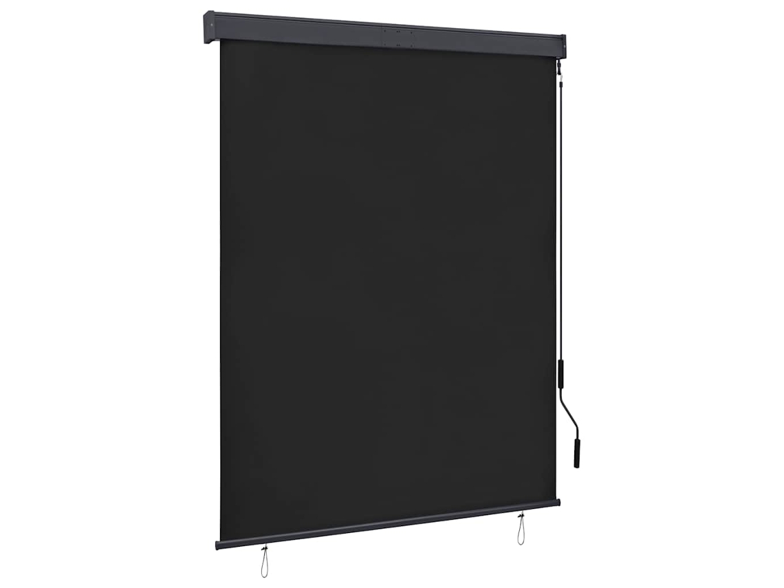 Vidaxl Estore De Rolo Para Exterior 140x250 Cm Antracite