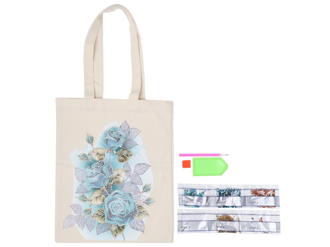 Bolsa para Pintura com Diamantes, Faça Você Mesmo, Artesanato, Bolsa de Mão, Kit de Ferramentas de Arte para Escola e Casa Bb008 AQUAFORGE
