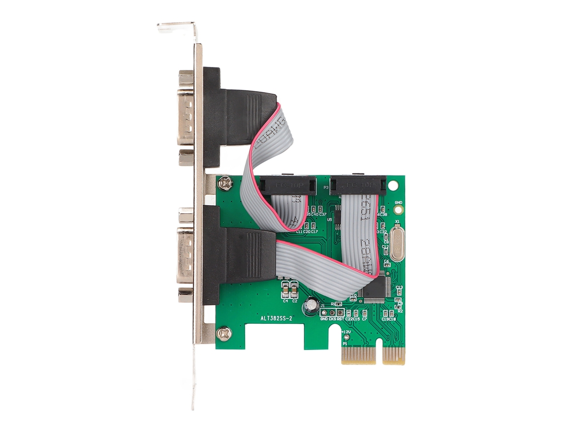 Placa De Expansão Pcie Porta Serial Dupla Adaptador De Porta Com Interface Pcie Para Rs232
