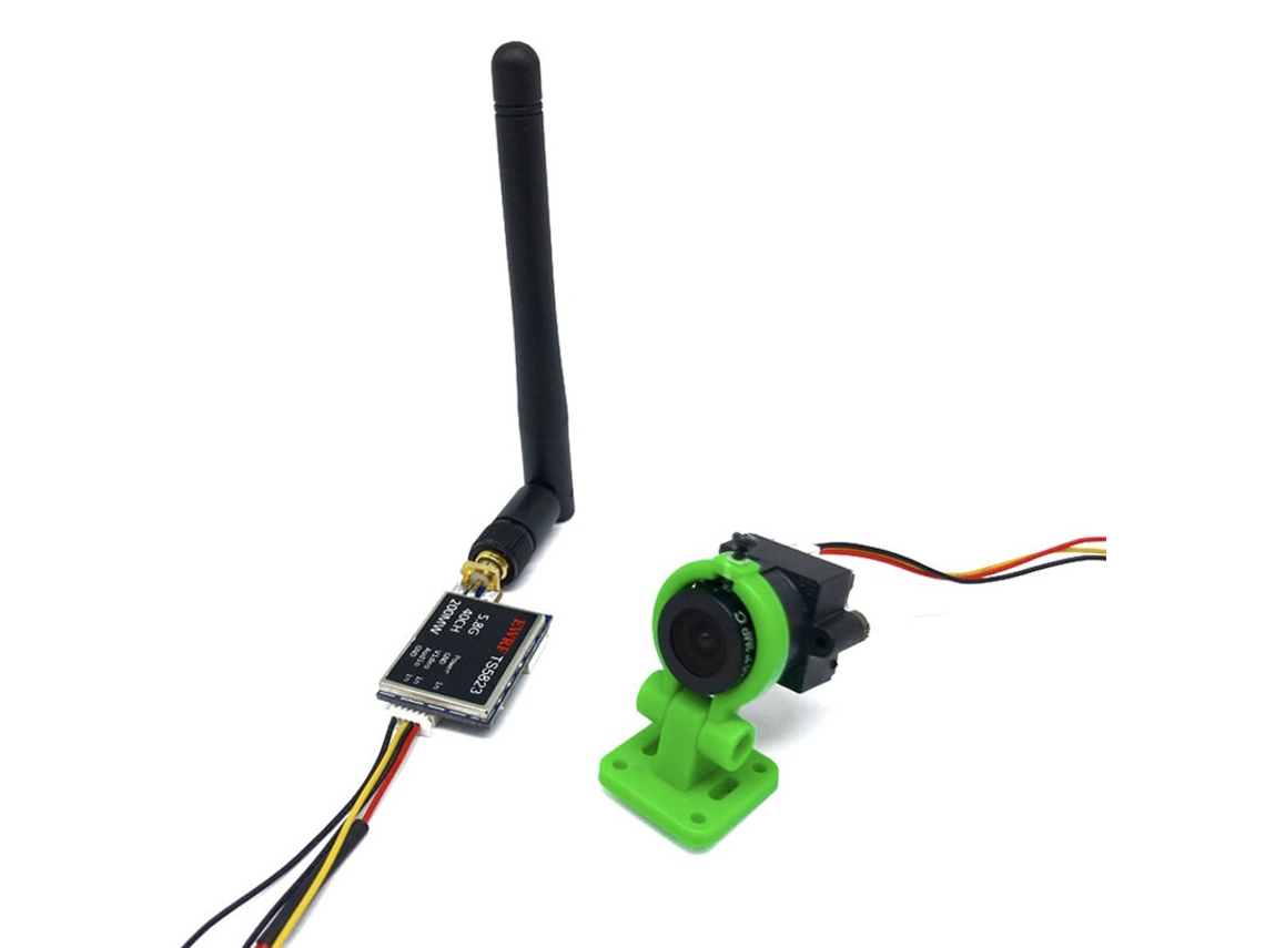 Transmissor Fpv Aio Ts5823 5.8ghz 40ch 600mw com Cmos e Câmara de 1000tvl e 120 Graus para Drones Rc MDUG