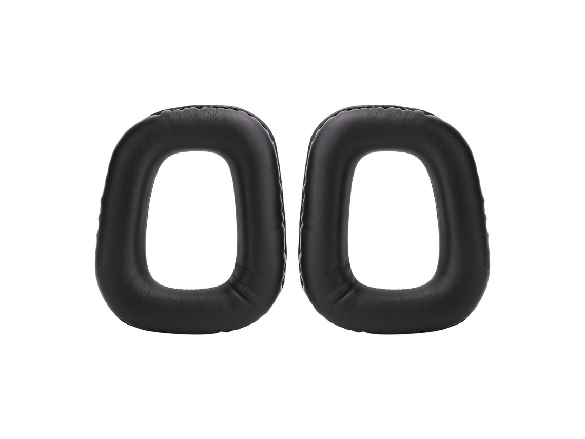 Aetheria 2pcs Almofada Ouvido Fone Logitech G35 G930 G430 F450 Couro Artificial Preto