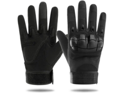 Luvas Táticas Com Proteção Para Os Nós Dos Dedos, Respiráveis ​​e Antiderrapantes, Pretas (black)