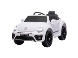 Carrinho Vw Beetle 3-5km/h Controle Remoto Música Branco