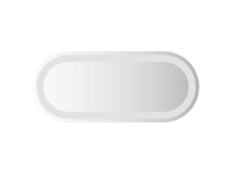 Led Bathroom Mirror, Led Bathroom Mirrors Vidaxl Transparente Vidro (60 X 25 Cm)