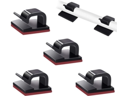 Conjunto de 50 Presilhas Autoadesivas para Cabos de Tv, Pc, Laptop e Escritório. AQUAFORGE