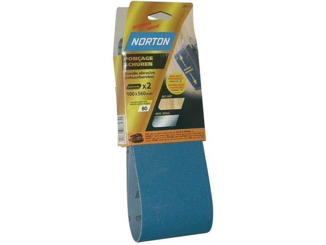 Fita Abrasiva Norton Blue Tech Lote De 2 Grão 120 100x610 Mm
