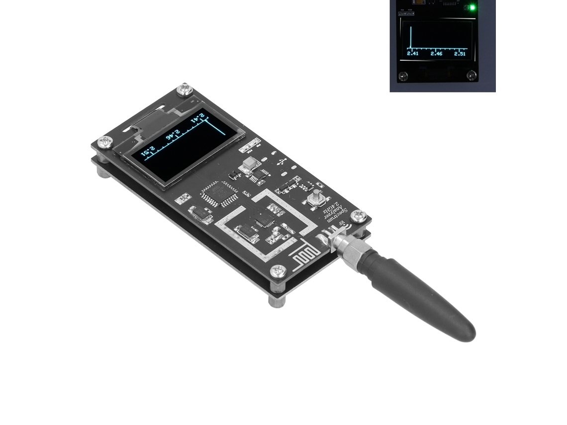 Laxiscreed Analisador De Espectro 2.4g Para Análise De Sinal De Frequência E Redes Wi-fi