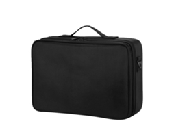 Bolsa De Maquiagem Viagem Grande Capacidade Divisórias Ajustáveis
