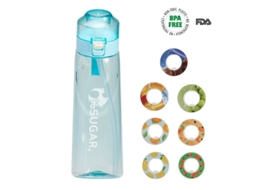 Nova garrafa de água Brilvibera de 650ml com 7 cápsulas de sabor de frutas.