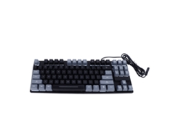 Teclado USB para Jogos de 87 Teclas com Retroiluminação RGB, Teclas Flutuantes e Conexão por Cabo para PC e Portáteis | S/MARCA