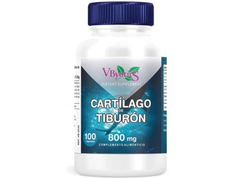 Suplemento Alimentar VBYOTIC Cartilago De Tiburon 800 Mg (100 Cápsulas)