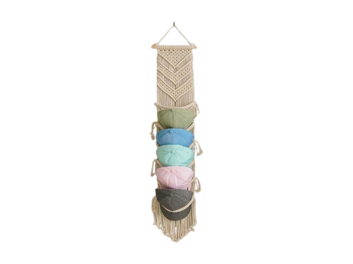 Rack De Chapéus Para Parede Armazenamento E Decoração Boêmia